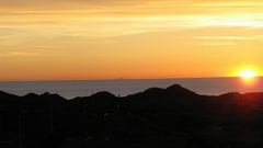 Wide open sunset wide-angle