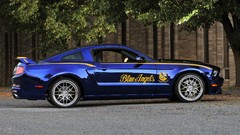 Widescreen Blue Angels muscle cars 2012 Mustang