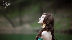 Widescreen lakes Chinese Actress asians models photo shoot 