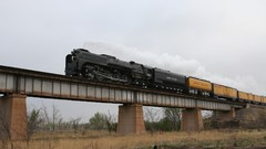 Widescreen locomotives trains steam locomotives Union Pacific 