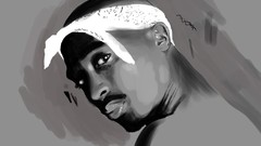 Wild West Outlaw Tupac Shakur 2pac rap legend singers Nineties 