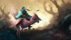 Wind breeze paintings forests digital art fantasy art sojourner