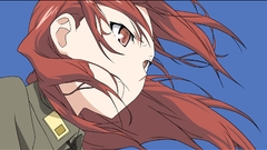 Wind long hair brown