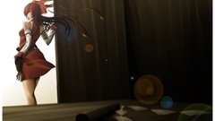 Wind weapons Guns dress gloves Ribbons red dress houses holster 