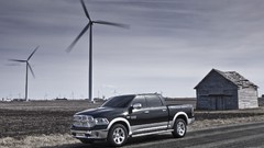 Windmills side view dodge ram wind generators pickup trucks 