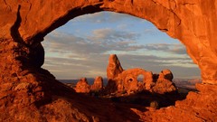 Window arch Utah north national park turret Arches National Park