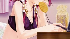 Windows food Tables cookies sitting curtains eating blush long 