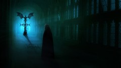 Windows interior cross The Order angels satan cathedrals