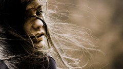 Winds faces black hair