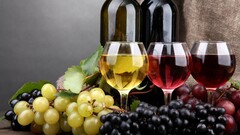 wine drink grapes alcohol food drinking glass bottles fruit