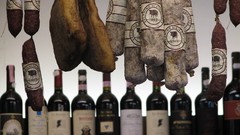 Wine Italy salami
