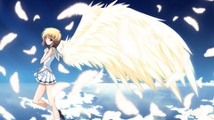 Wings angels anime girls maki game cg soranica ele