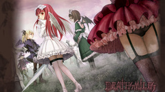 Wings Anime red eyes long hair redheads panties Deathsmiles