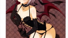 Wings Anime stockings short hair cleavage inugami kira