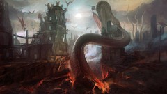 Wings apocalyptic demons artwork fantasy art PeteAmachree