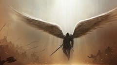 Wings armor Warriors diablo tyrael artwork fantasy art