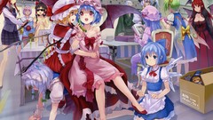 Wings blood parody anime girls konpaku youmu remilia scarlet 