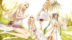 Wings blue hair white