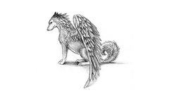 Wings creatures drawings Wolves