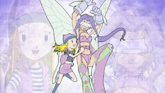 Wings Digimon purple smiling