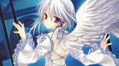 Wings dress anime girls aquarian age churches Tatekawa Mako 