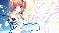 Wings dress anime girls aquarian age Tatekawa Mako (artist)