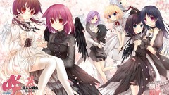 Wings dress anime girls lolita fashion saki xin thigh highs 