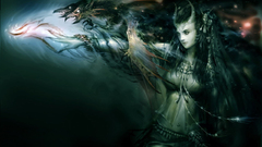 Wings horns fantasy art