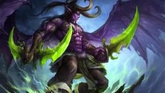 Wings horns warcraft artwork video games illidan stormrage 