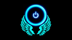 Wings power button black