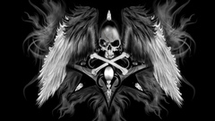 Wings skull Bones death