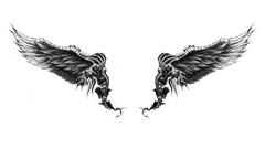 Wings wings of liberty futuristic