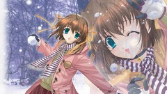 Winter Anime Ribbons da capo choker Nemu