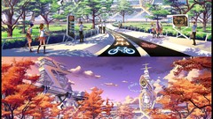 Winter autumn seasons summer