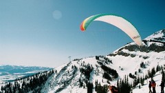 Winter Mountains parachute parachuting