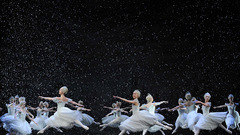 Winter snow ballet dance