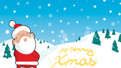 Winter snow Christmas santa