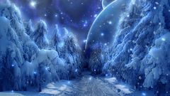 Winter snow fantasy art
