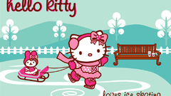 Winter snow hello kitty