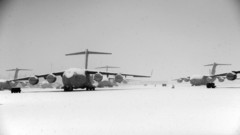 Winter snow military c-17