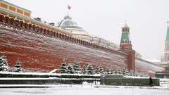 Winter snow Moscow Kremlin