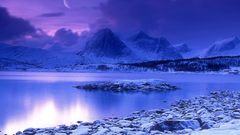 Winter snow Mountains cold