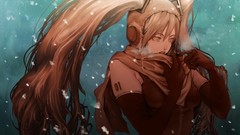 Winter snow vocaloid gloves