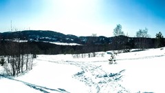 Winter sun blue heaven Skiing Norway ski Silja