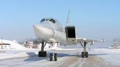 Winter Tu-22M3 jet aircraft