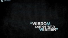 Winter Typography wisdom dark background minimalistic Quotes 