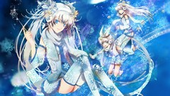 Winter vocaloid Flowers hatsune