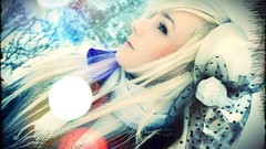 Winter woman blondes Laura Ivana