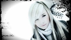 Winter woman blondes Laura Ivana