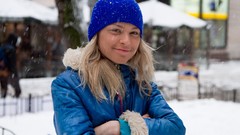 Winter woman models Katy N